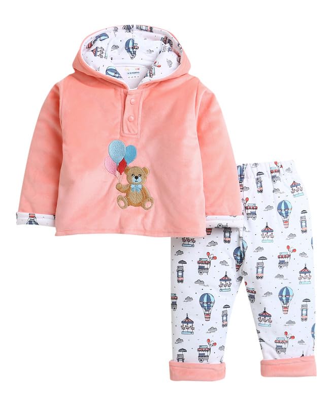 BUMZEE Boy's Cotton Full Sleeves Polyfill Winter Wear Pajama Set (Peb9817)