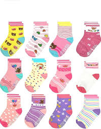 Freshfoot Cute and Colourful 100% Organic Cotton Non-Slip Baby Socks For Boys and Girls with Grippers