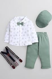 BUMZEE Boy's Cotton Casual Formal Set