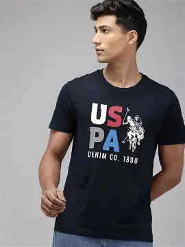 U.S. Polo Assn. Denim Co. Brand Printed Cotton T-Shirt
