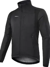 Allextreme Winter Liner for Riding Jacket Quilted Water Resistant Full Sleeved Thermal Running Softshell Windbreaker Jackets (M, Black)