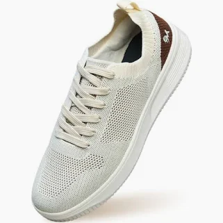 Neeman's Court Sneakers for Women | Casual Shoes for Women | Breathable Knit Women Sneakers | Lightweight EVA Cupsole | Zero-Bulk Lace-Up Walking Sneakers | Durable Grip Sole | Everyday Comfort Shoes