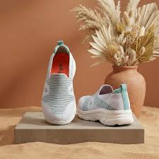 Liberty LEAP7X BELASTAR-E Slip-On Walking Sandals for Women - Grey, Teal Blue with EVA Sole | PU CFB Upper & Fabric Lining | Ortholite Insole Comfortable Footbed | 30 MM Mid Heel Casual Fashion
