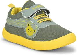 Liberty Lucy&Luke BASTIAN-2E Slip-on Casual Shoes for Kids with PVC Sole | Canvas Upper Sneakers | Quick-Wear Velcro Closure | Stylish, Lightweight & Comfortable Footbed