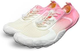 Viper Women's Sports Shoes | Lightweight Running, Walking & Gym Trainers | Cushioned Pink & White Sneakers | Breathable Comfort Fitness