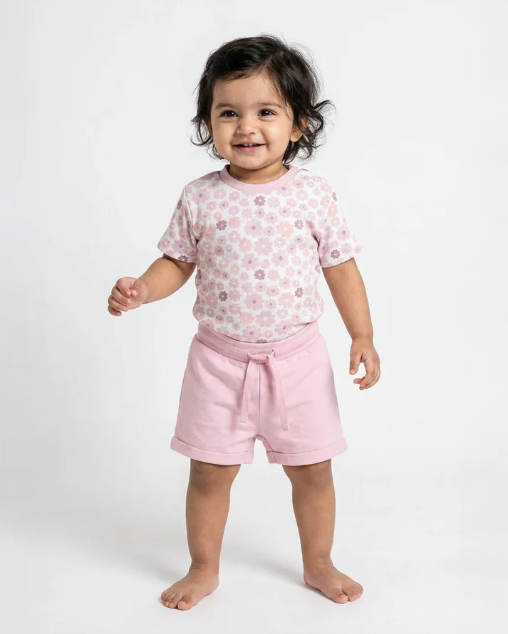 Organic Cotton Half Sleeve Top and Shorts Set | Night Suit for Boys & Girls | Sleepwear Kids Products | Night Wear Rompers | Full Cover Dress