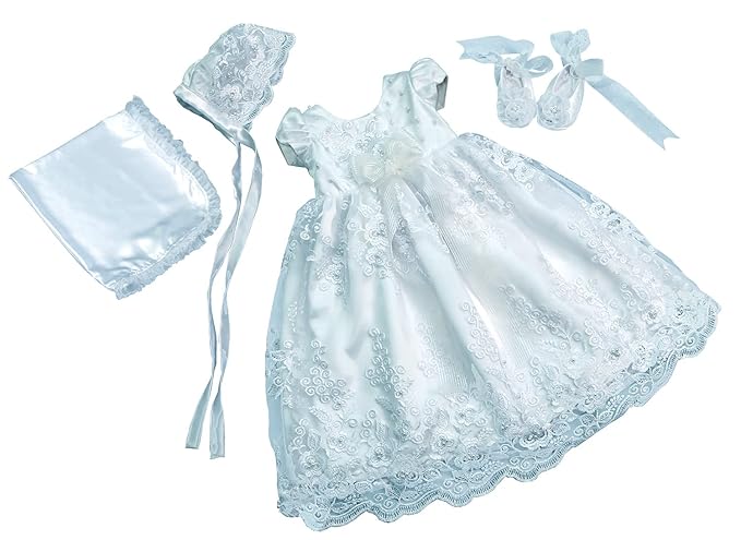 White Christening Dress for Babies JBCD2104005