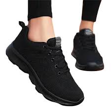 Women Sneakers Lightweight Lace-Up Casual Sports Shoes Breathable Mesh Running Walking Shoes - NID6877