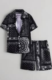 DHRUVI TRENDZ Rayon Co-Ord Set for Men | Men's Cord Set | Night Suit for Men | T-Shirt and Shorts Set for Men | Night Dress for Men | Pyjama Set for Men