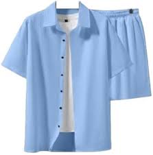 Flosive Creation Men's Popcorn Fabric Co-ord Set