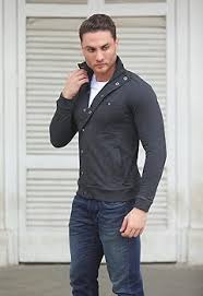Dream of Glory Inc. Men's Standard Length Cotton Blend Solid Regular Jacket