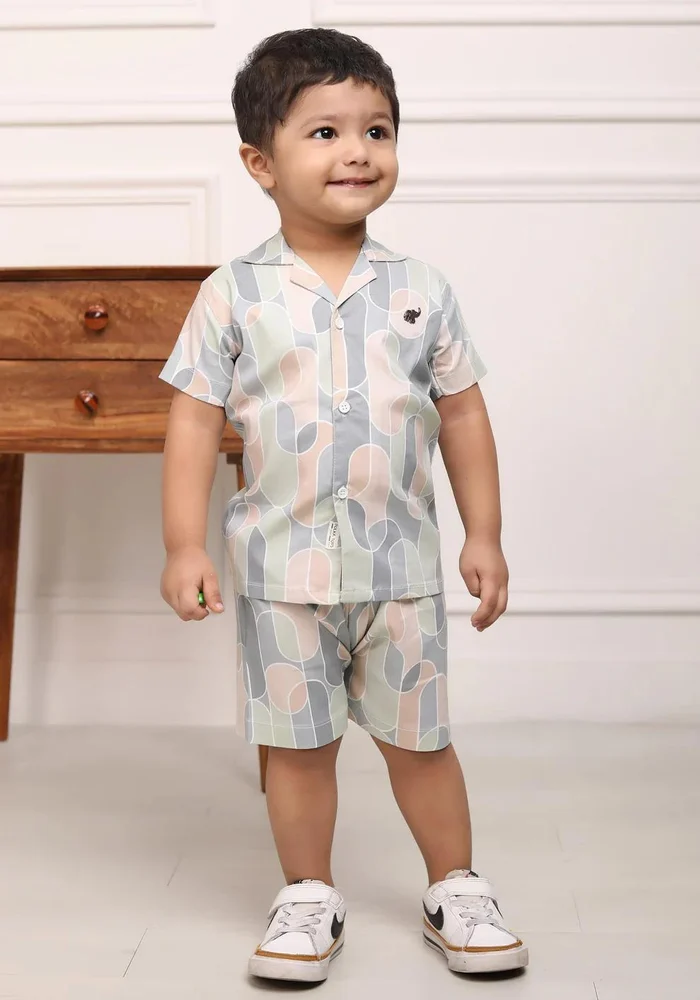POLKA TOTS T-Shirt & Shorts Co-ord Set for Boys, Half Sleeves Cord Clothing Set for Baby Boys Kids, T-shirt and Shorts Clothing Set for Kids, Comfortable Casual Wear for Boys