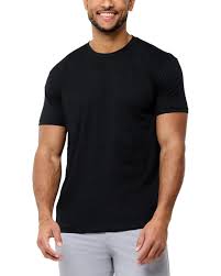 INTO THE AM Men's Fitted Crew Neck Essential Tees - Premium Modern Fit Short Sleeve Plain T-Shirts for Men