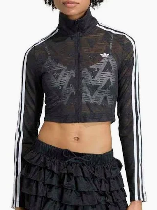 adidas Women's Polyester Geometric Slim Fit T-Shirt