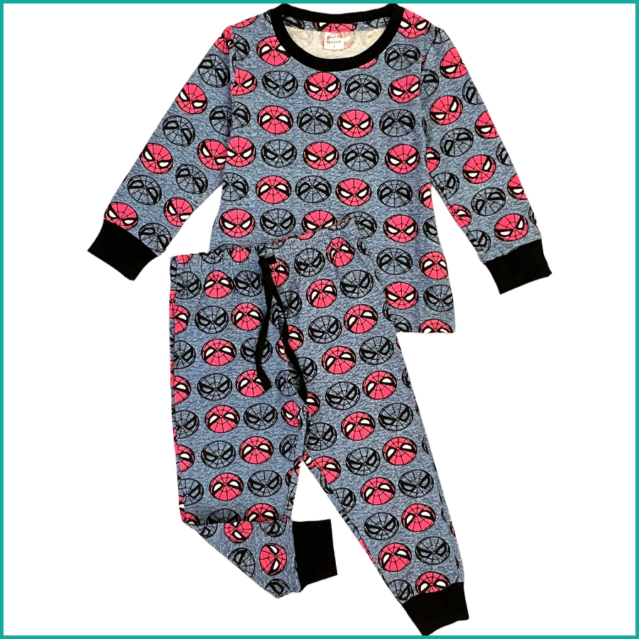 3BROS Cotton Bodysuit Dress with Full Pajama and Full Sleeves Night Suit Top Combo Set for Boys & Girls Baby Home Wear and Sleepwear Pack of 1 (Brown, 18-24 Months)