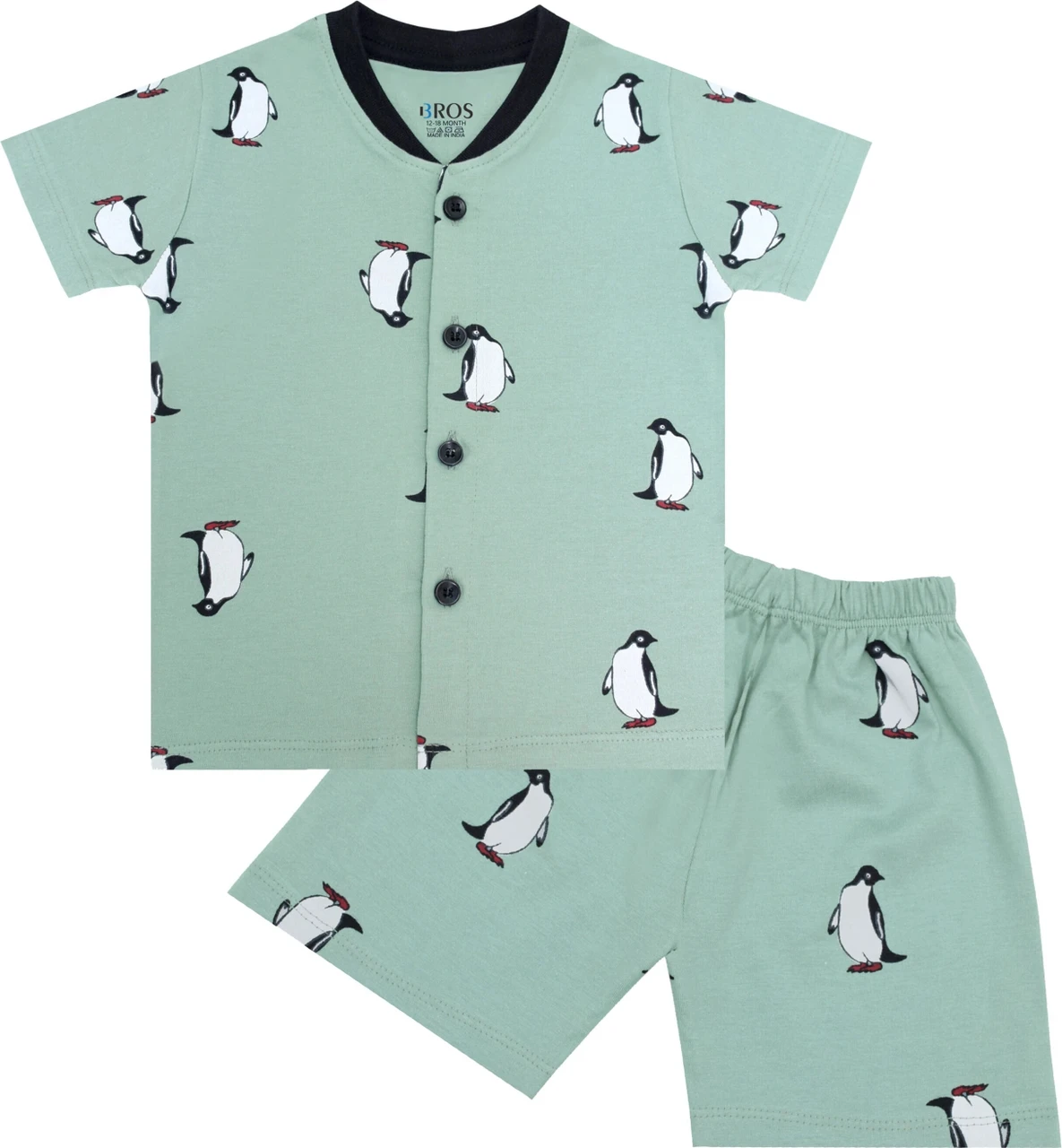 3BROS Baby Boys & Baby Girls Cotton Hosiery Clothing Set Half Sleeves T-shirt with Matching Pants (DB20HS6027_Parent)