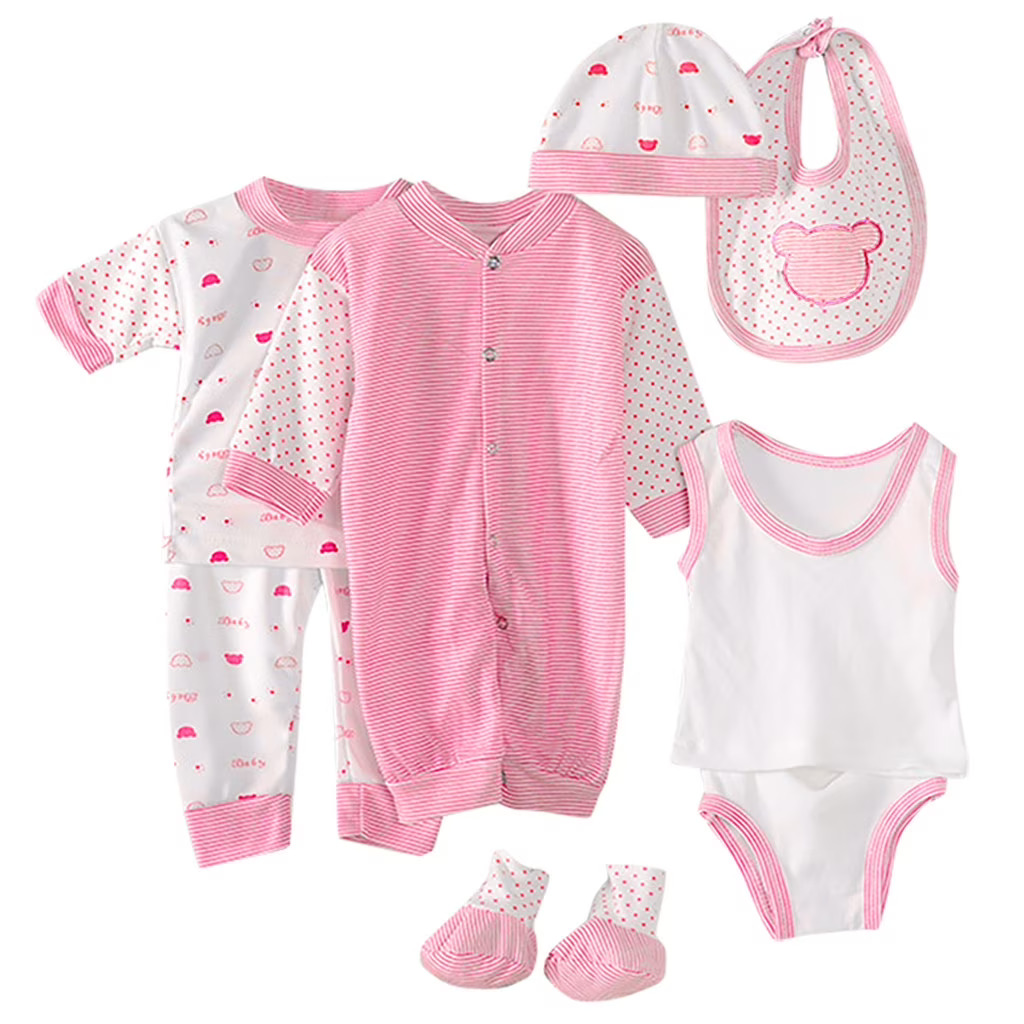 BABY STATION Baby Boys & Girls Muslin Cotton Night Suit Set â€“ Full Sleeves Shirt & Pajama with Cute Print â€“ Soft & Breathable Sleepwear for Newborns & Infants