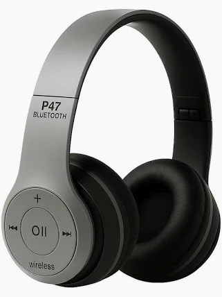 icall P47 Gaming Wireless Over-Ear Headphones with Mic (Black)