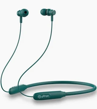 pTron Tangent Flex Bluetooth Wireless Neckband (Forest Green)