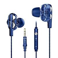 pTron Boom Ultima V2 Dual Driver Wired Gaming Earphones (Black)