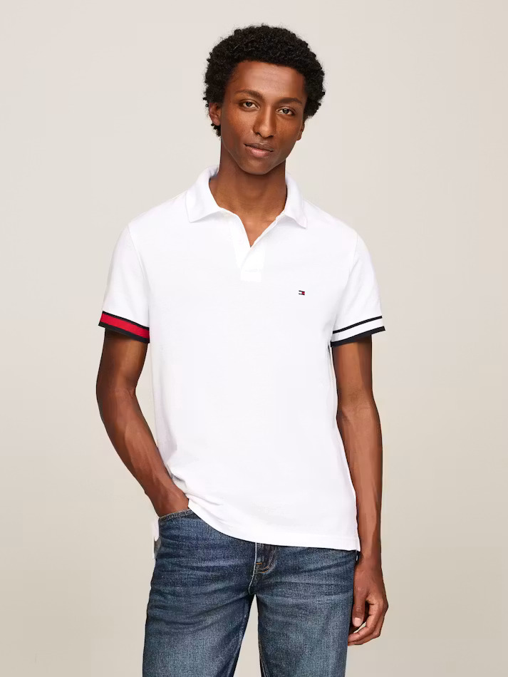 Tommy Hilfiger Men's Solid Slim Fit Polo
