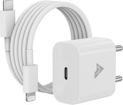 DR VAKU 20W MFi Certified Charger & Cable for iPhone 14/13/12/11/X Series (White)