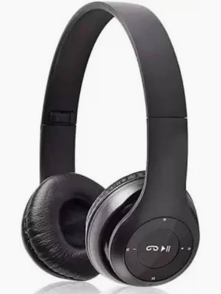 icall P47 Gaming Wireless Over-Ear Headphones with Mic (Black)
