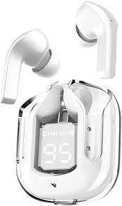 UltraPods Max TWS Earbuds: Transparent Design, HD Bass, Fast Charging