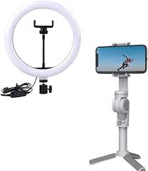 Cospex 3-Axis Smartphone Gimbal Stabilizer with LED Video Light