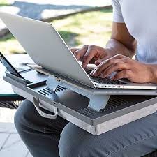 LAPGEAR Ergo Pro Lap Desk for 15.6 Inch Laptops - Gray