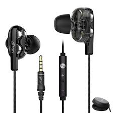 pTron Boom Ultima V2 Dual Driver Wired Gaming Earphones (Black)
