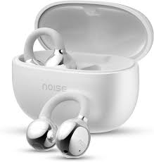 Noise Air Clips Wireless Open Ear Earbuds - 40H Playtime, Dual Pairing, ENC Mic (Pearl White)