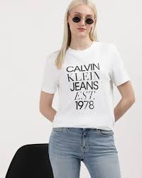 Calvin Klein Women White T Shirt