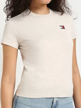 Tommy Hilfiger Women's Solid Regular Fit T-Shirt