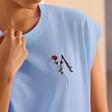 Alonge Women's Relaxed Fit Embroidery Tee