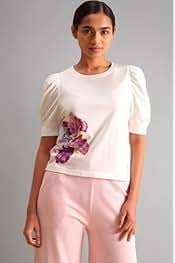 Alonge Women's Regular Fit Protea Graphic Tee