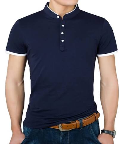 YTD Mens Summer Slim Fit Pure Color Short Sleeve Polo Casual T-Shirts