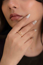 Moon Fern Adjustable Ring - Image 3