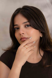 Crystal Swan Adjustable Ring - Image 2