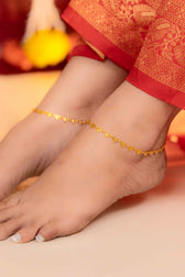 Sitara Gold Payal. ( Set of 2) - Image 2
