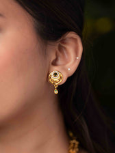 Yamini gold necklace set (Green) - Image 3
