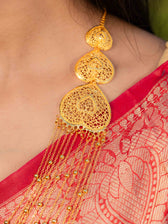 Rajlaxmi Long gold necklace set - Image 4