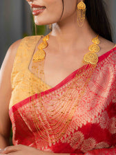 Rajlaxmi Long gold necklace set - Image 6