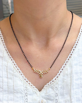 Nora Full Black Beads Mangalsutra - Image 2