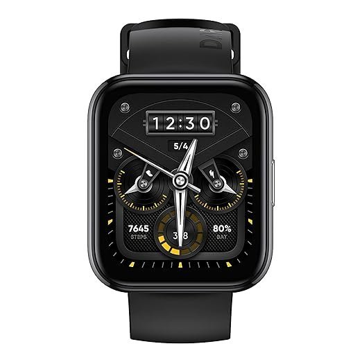 realme Smart Watch 2 Pro (Neo Grey) with 1.75" HD Super Bright Touchscreen, Dual-Satellite GPS, 14-Day Battery, SpO2 & Heart Rate Monitoring, IP68 Water Resistance, Free Size