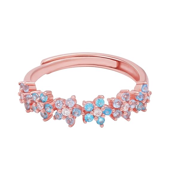 GIVA 925 Silver Rose Gold Glinting Crown Ring, Adjustable | Gifts for Girlfriend, Gifts for Women and Girls | With Certificate of Authenticity and 925 Stamp | 6 Month Warranty* - Image 2