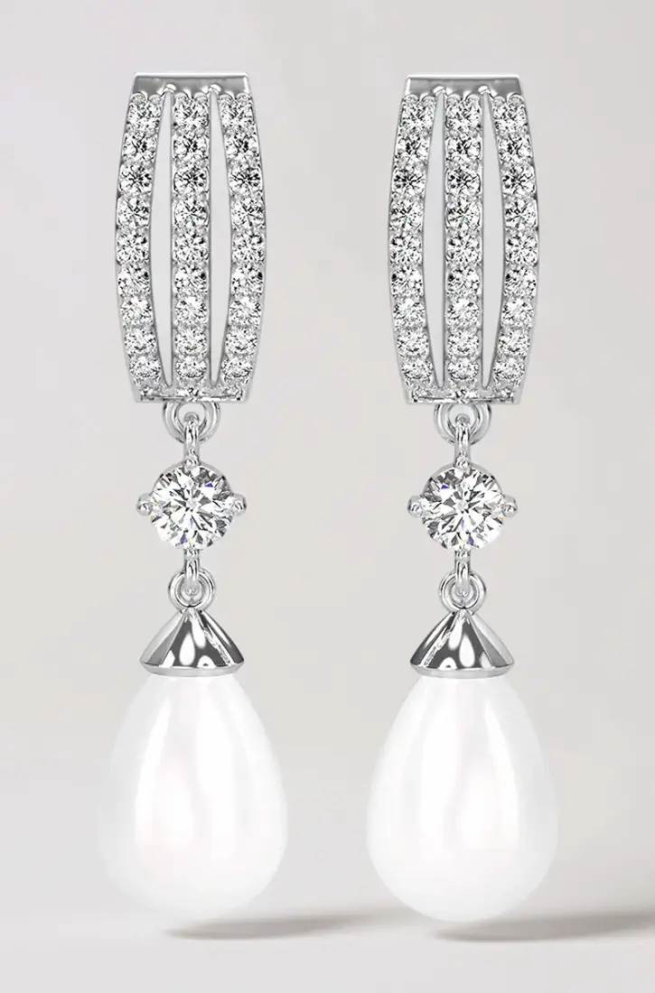 Sterling Silver Leafy Green Necklace Jewellery Set With Earrings - Image 2