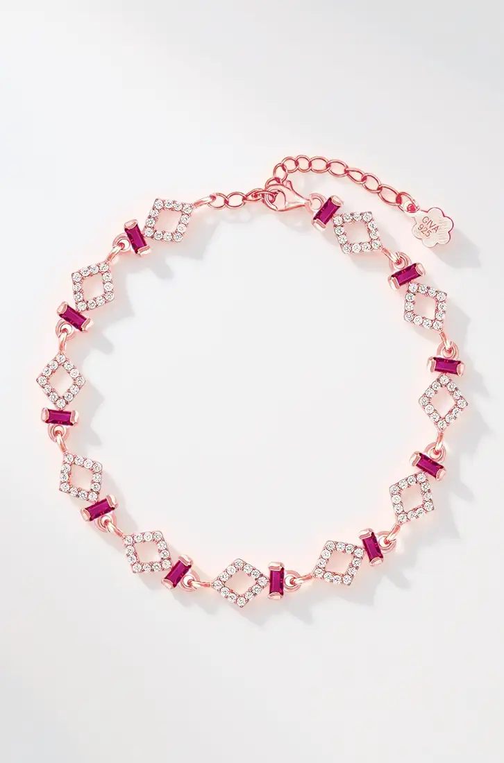Silver Rose Gold Enchanting Empress Bracelet,Adjustable - Image 3