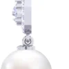 Silver Swiss Zirconia Pearl Earrings |Gift for Women and Girls