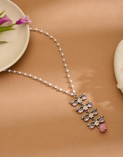 Metal Long Necklace - Image 3